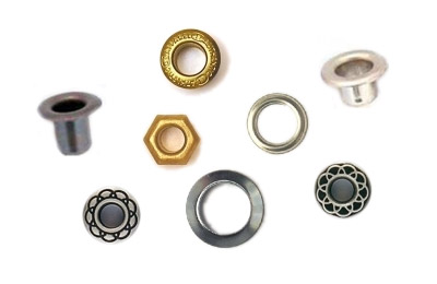 Brass, iron, stainless steel, copper, aluminium eyelets manufacturing