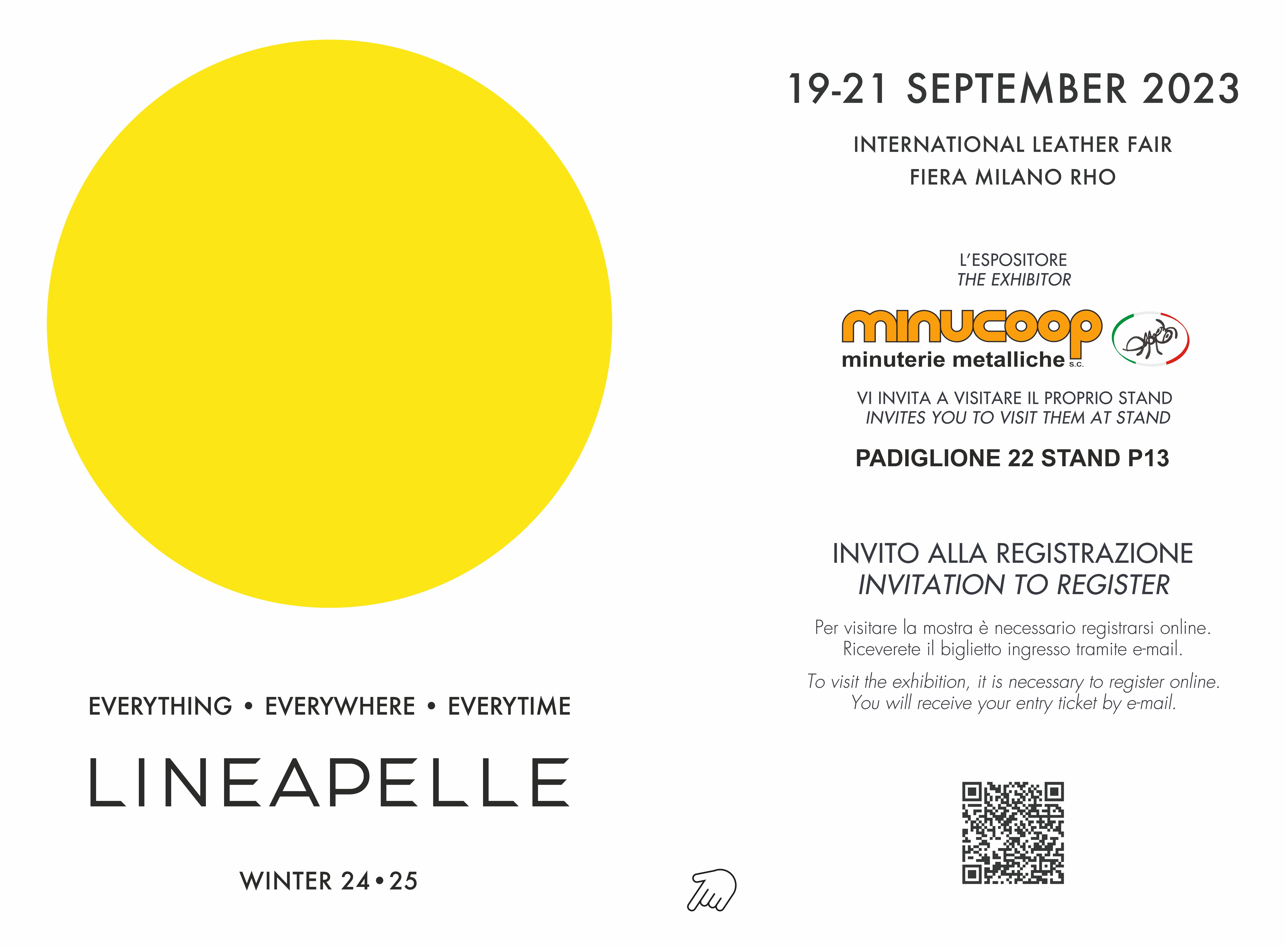 Minucoop s.c. is present at the lineapelle fair september 2023